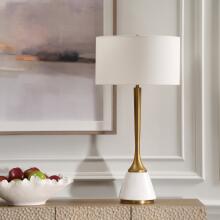 Avola-White Marble Table Lamp