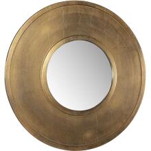 Axel-Round Brass Mirror