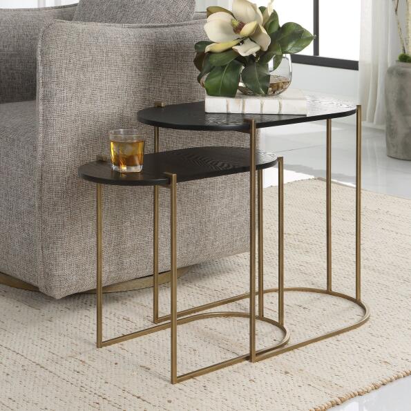 Uttermost Aztec Wood Nesting Tables