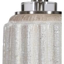 Azariah-White Crackle Table Lamp