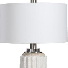 Azariah-White Crackle Table Lamp