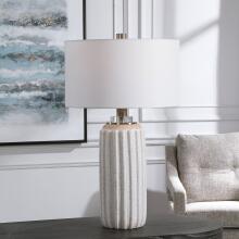 Azariah-White Crackle Table Lamp