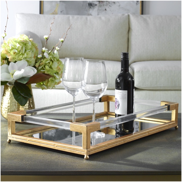 Uttermost Balkan Mirrored Tray