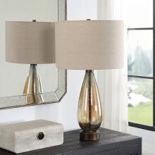 Baltic-Teardrop Glass Table Lamp