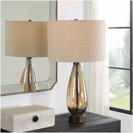 Uttermost Baltic Teardrop Glass Table Lamp