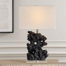 Basalt-Black Stone Table Lamp