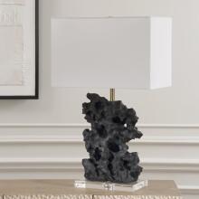 Basalt-Black Stone Table Lamp