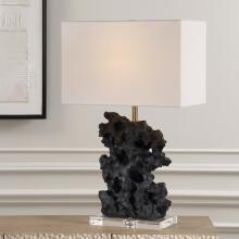 Basalt-Black Stone Table Lamp