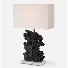 Basalt-Black Stone Table Lamp