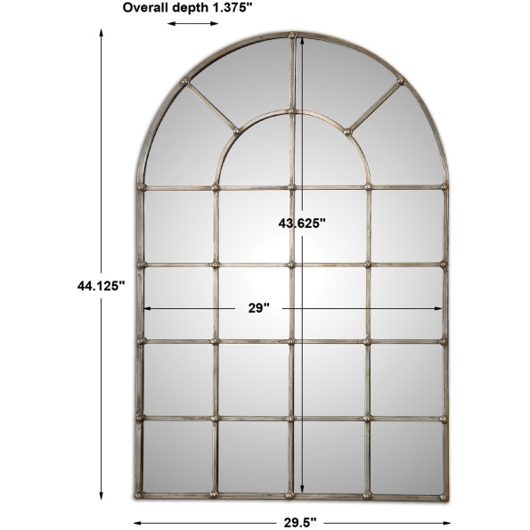 Barwell Arch Window Mirror