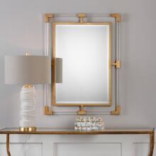 Balkan-Modern Gold Wall Mirror