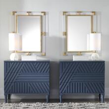 Balkan-Modern Gold Wall Mirror