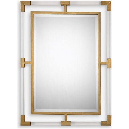 Balkan-Modern Gold Wall Mirror
