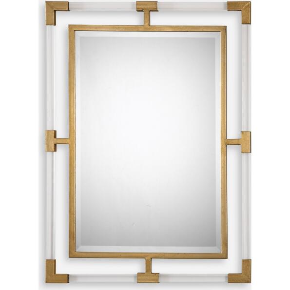 Balkan-Modern Gold Wall Mirror