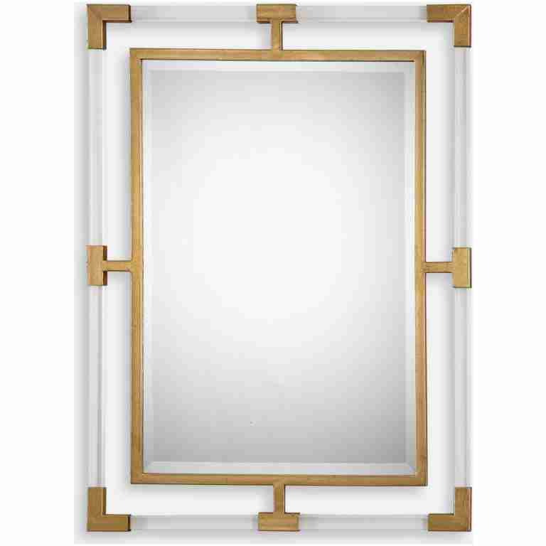 Balkan-Modern Gold Wall Mirror