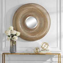 Bauble-Round Gold Mirror