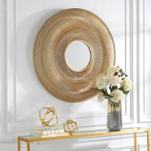 Bauble-Round Gold Mirror