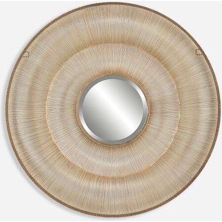 Bauble-Round Gold Mirror