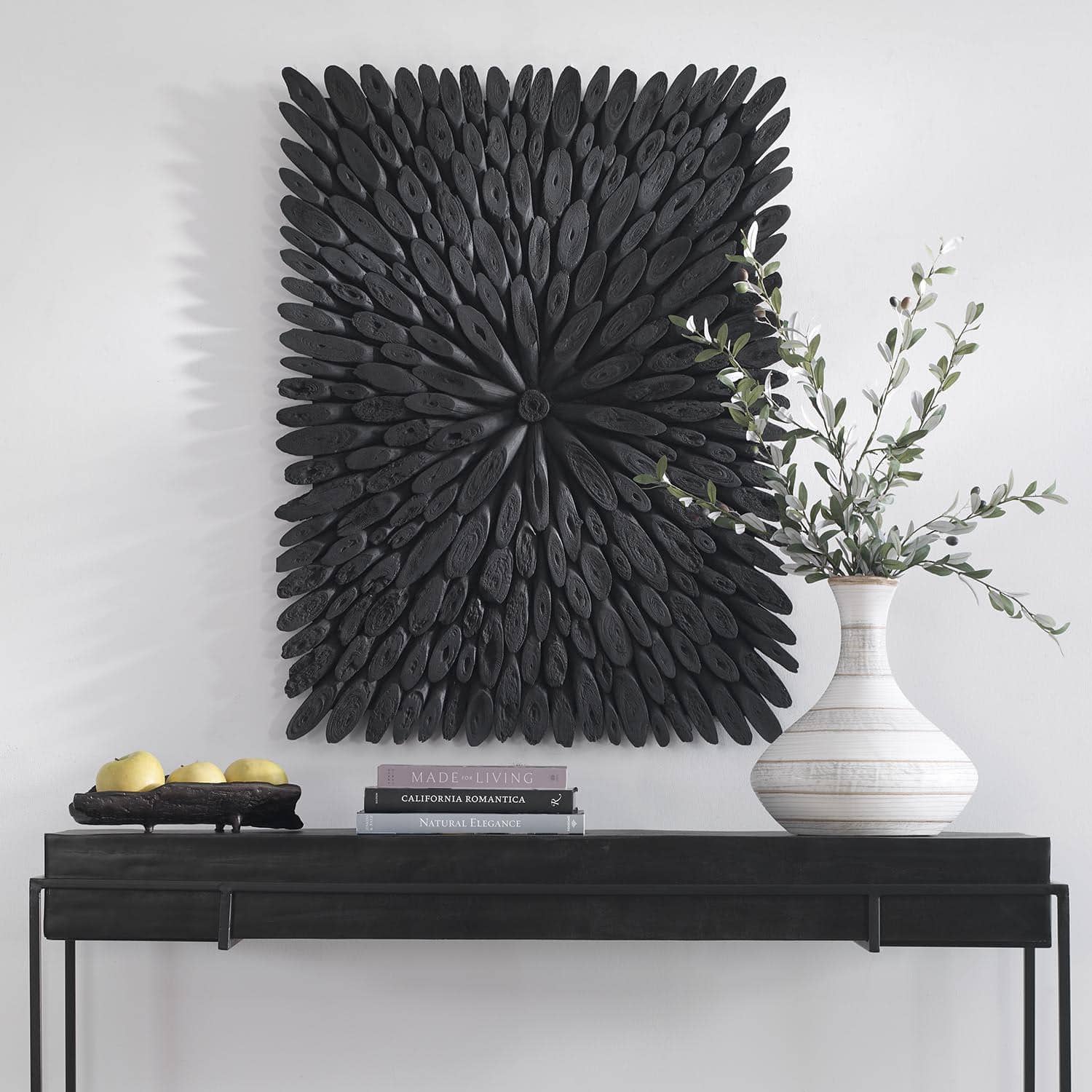 Bahama Wood-Black Wood Wall Décor