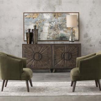 Uttermost Behind The Falls Abstract Art