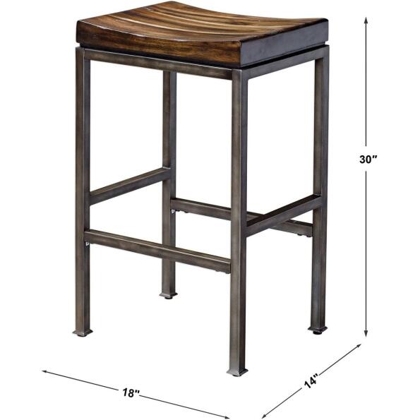 Beck Industrial Bar Stool