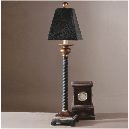 Uttermost Bellcord Black Buffet Lamp