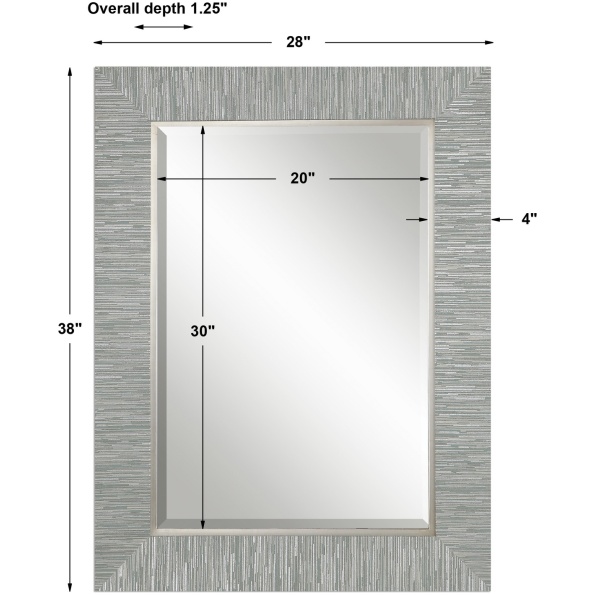 Belaya Gray Wood Mirror