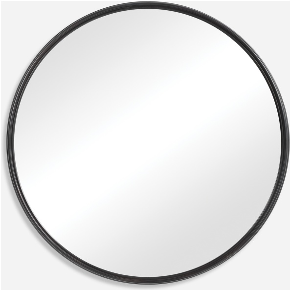 Belham-Round Iron Mirror