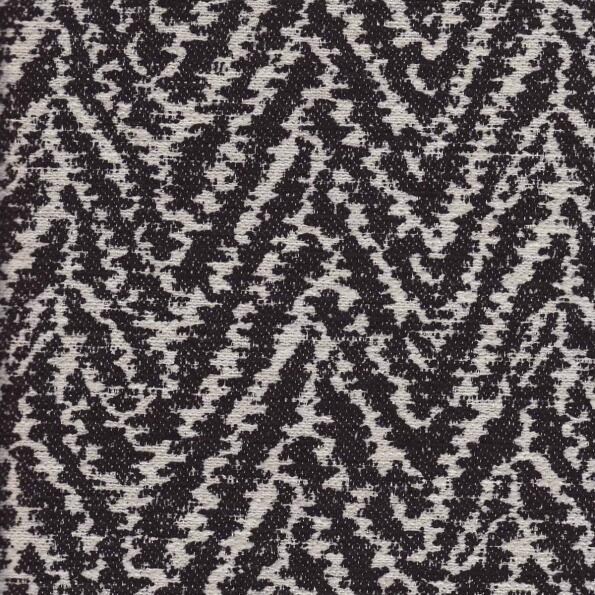 Bevron/Black - Upholstery Only Fabric Suitable For Upholstery And Pillows Only.   - Houston