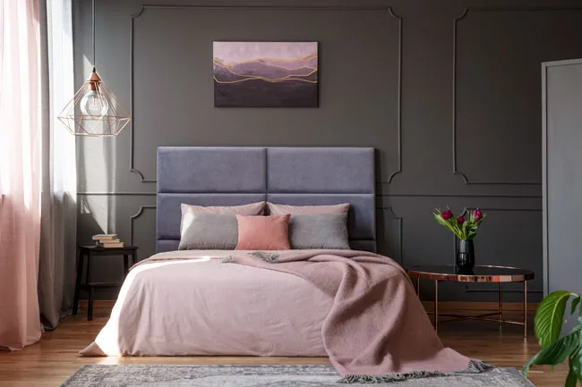 Interior Design With Dark Colors Brown Wall Bedroom Fabricresource Katy Tx Jpg