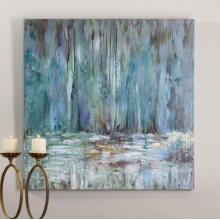 Blue Waterfall-Modern Art