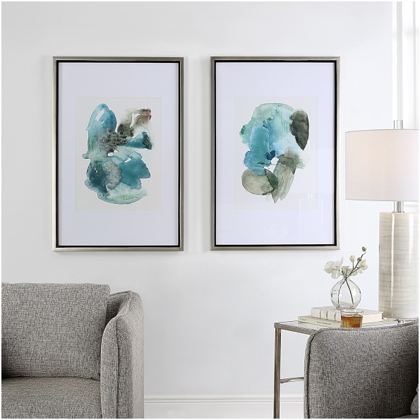 Uttermost Blueprints Watercolor Prints