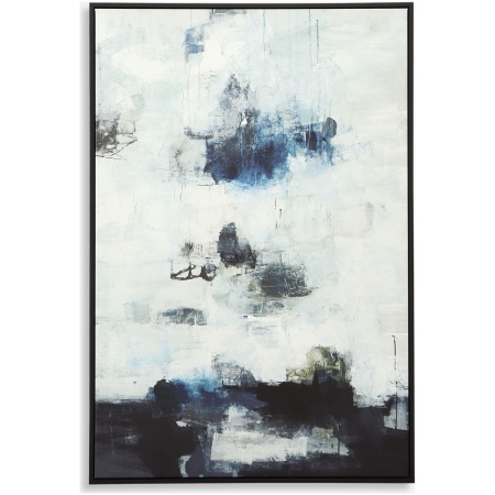 Black And Blue-Abstract Art