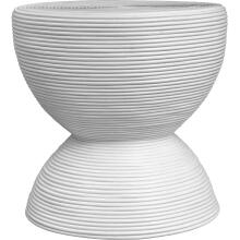 Bongo White Rattan Side Table