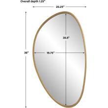 Boomerang-Gold Mirror