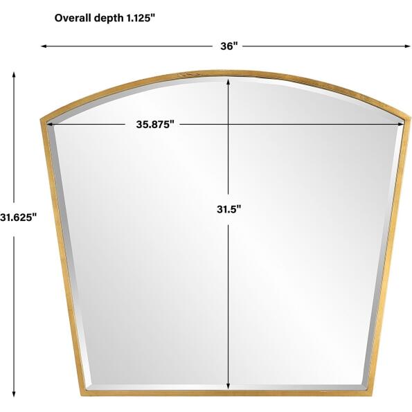 Boundary Gold Arch Mirror