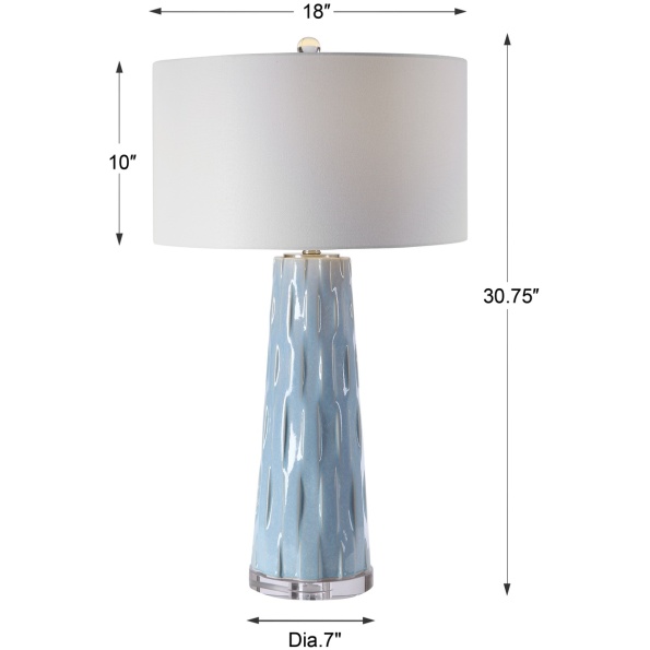 Brienne Light Blue Table Lamp