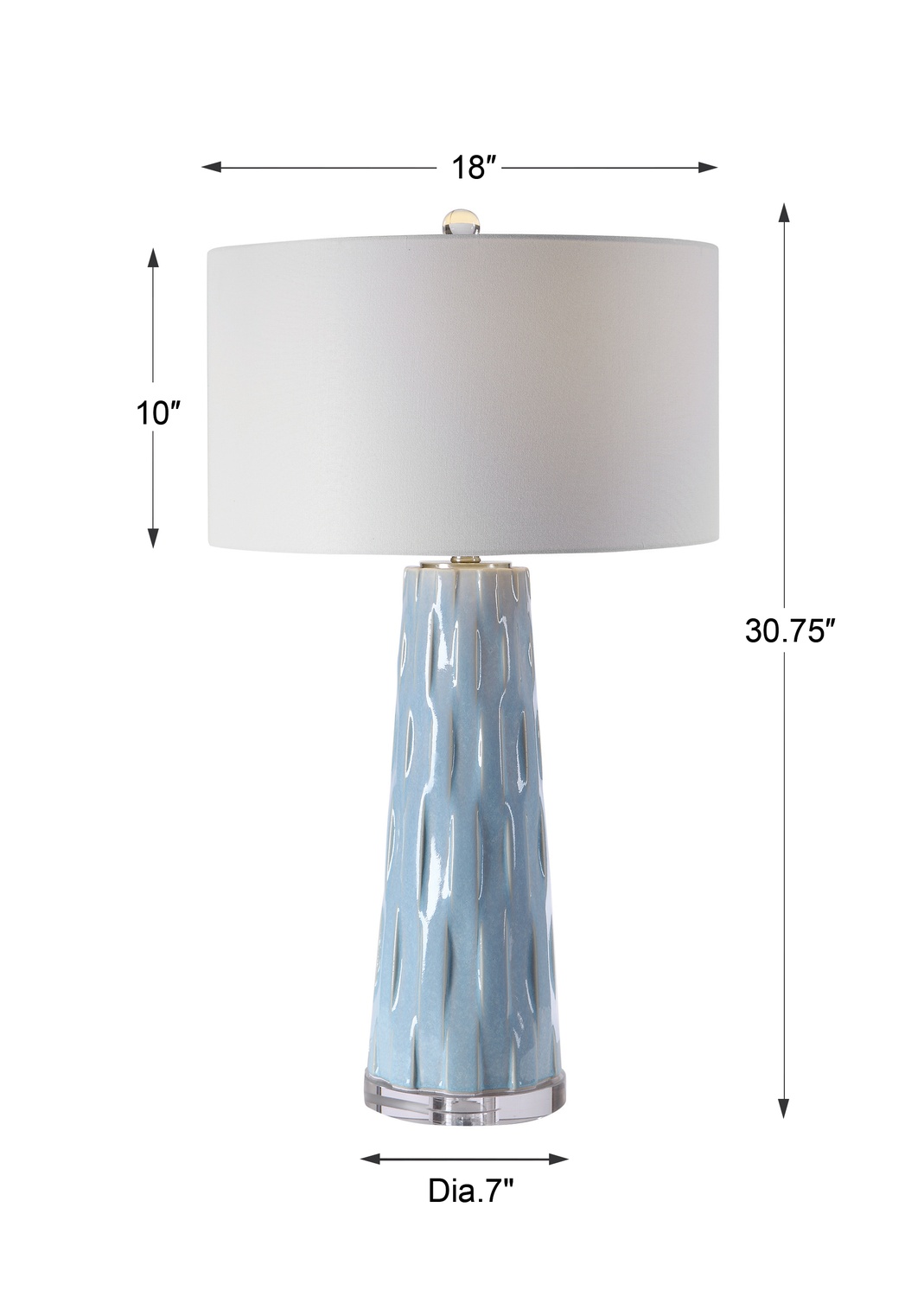 Brienne-Brienne Light Blue Table Lamp