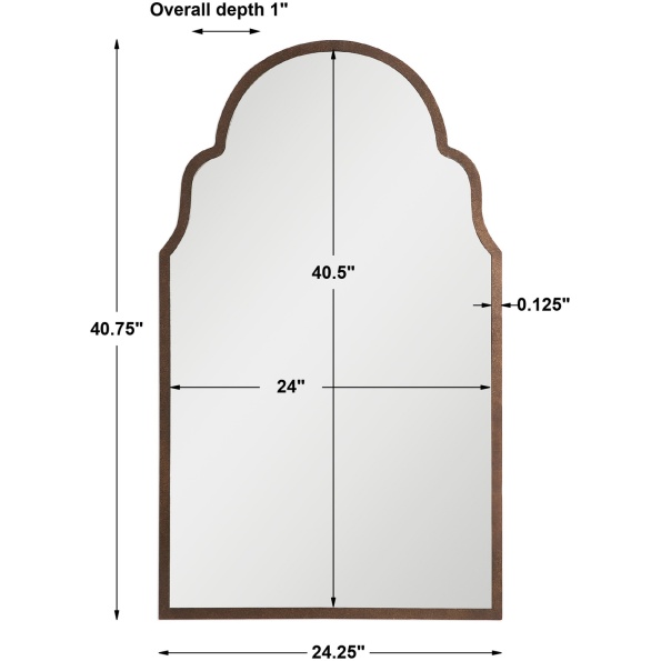 Brayden Arch Metal Mirror