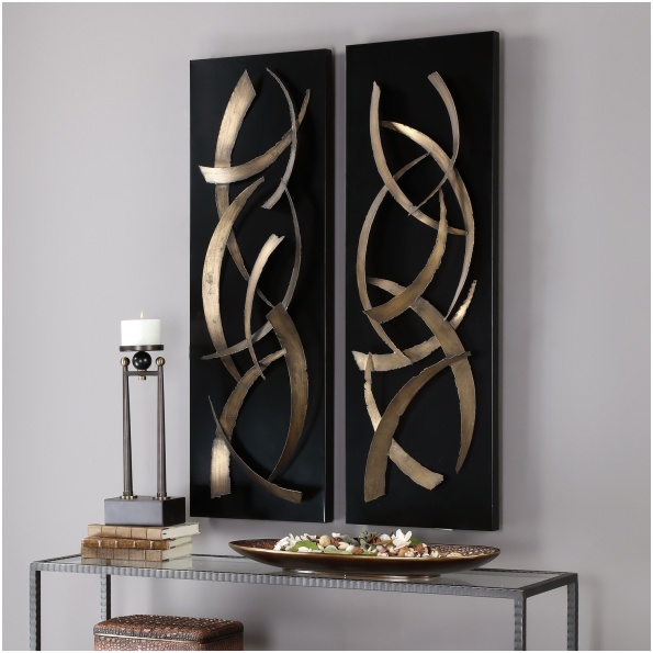 Brushstrokes Metal Wall Art