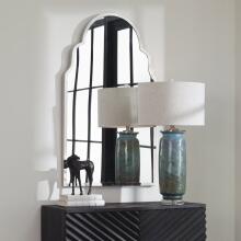 Brayden-Polished Nickel Arch Mirror