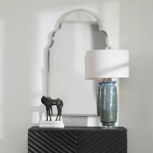 Brayden-Polished Nickel Arch Mirror