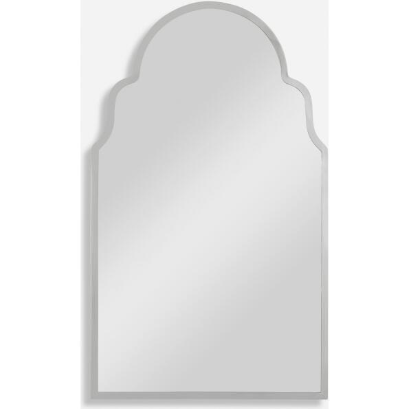 Brayden-Polished Nickel Arch Mirror