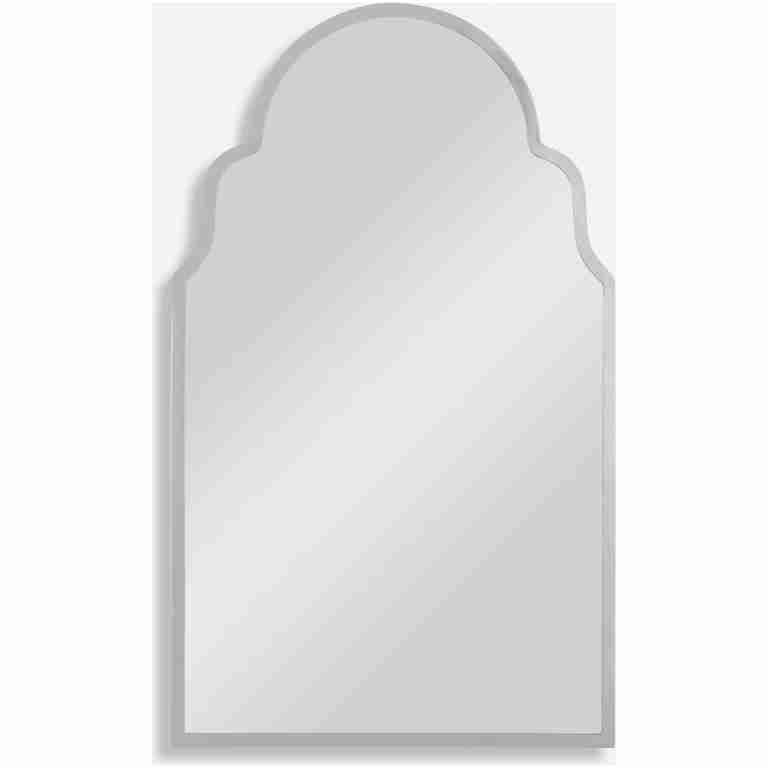 Brayden-Polished Nickel Arch Mirror