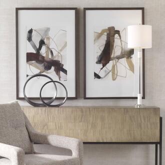 Uttermost Burgundy Interjection Abstract Prints