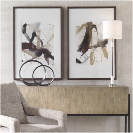 Uttermost Burgundy Interjection Abstract Prints