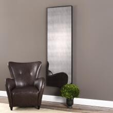 Burwell-Oversized Narrow Wooden Frame Antiqued Mirror
