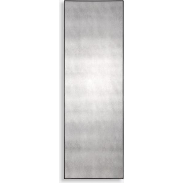 Burwell-Oversized Narrow Wooden Frame Antiqued Mirror
