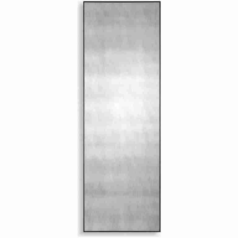 Burwell-Oversized Narrow Wooden Frame Antiqued Mirror