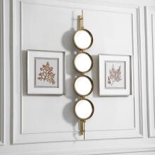 Button-Gold Mirror